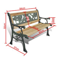 Meubelen-Online - Tuinbank Kindertuinbank Mini 80 cm hout