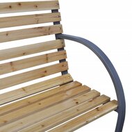 Meubelen-Online - Tuinbank Ramsey 112 cm hout en metaal