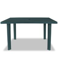 Meubelen-Online - Tuintafel Arno 126x76x72 cm kunststof groen