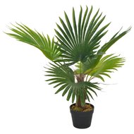 Kunstplant met pot palm 70 cm groen