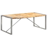 Eettafel Cooking 200x100x75 cm massief ruw mangohout