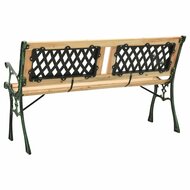 Tuinbank Trellis 122 cm gietijzer en massief vurenhout