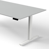 Zit sta bureau Move-3 licht grijs 200x100cm elektrisch verstelbaar