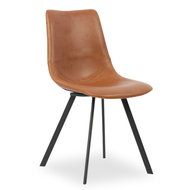 Eetkamerstoel Bossa set 2 stoelen cognac design