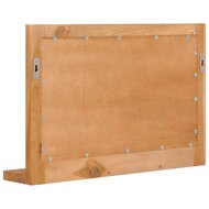 Wandspiegel Sinti met schap 60x12x40 cm massief teakhout