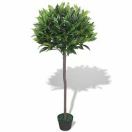 Kunst laurierboom plant met pot 125 cm groen