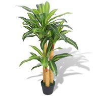 Kunst dracena plant met pot 100 cm groen