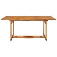 Tuintafel James 180x90x75 cm massief acaciahout