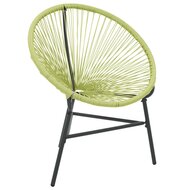 Tuinstoel Acapulco poly rattan groen