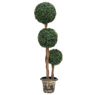 Kunstplant met pot buxus bolvorming 119 cm groen