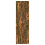 Archiefkast Andr&eacute; 60x32x190 cm bewerkt hout gerookt eikenkleurig