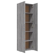 Archiefkastkast Andr&eacute; 60x32x190 cm bewerkt hout grijs