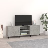 Tv-meubel Max 150x30x50 cm bewerkt hout betongrijs