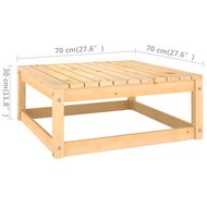 Loungeset Marcel 6-delig met kussens antraciet grenenhout