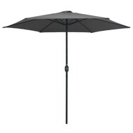 Parasol Met Aluminium Paal 270X246 Cm Antraciet