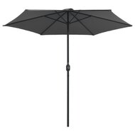 Parasol Met Aluminium Paal 270X246 Cm Antraciet