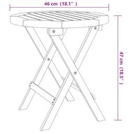 Bistrotafel &Oslash;46X47 Cm Massief Acaciahout