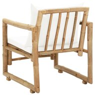 Tuinstoelen Maxim 2 St Met Kussens Bamboe