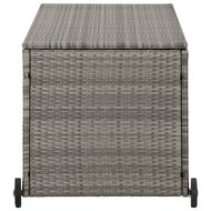 Tuinbox 120X65X61 Cm Poly Rattan Lichtgrijs