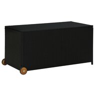 Tuinbox 120X65X61 Cm Poly Rattan Zwart