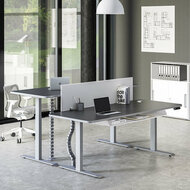 COMBIDEAL 2x Zit sta bureau Move-3 premium met accessoires