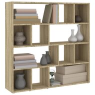 Boekenkast Roomdivider 105X24X102 Cm Eikenkleurig