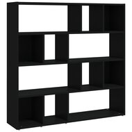 Boekenkast Roomdivider 105X24X102 Cm Zwart 