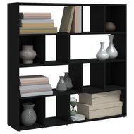 Boekenkast Roomdivider 105X24X102 Cm Zwart 