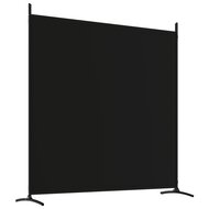 Kamerscherm Met 4 Panelen 698X180 Cm Stof Zwart