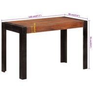 Eettafel Trienko120X60X76 Cm Massief Mangohout Honingbruin