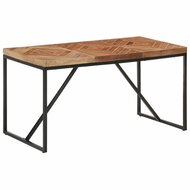 Eettafel Lucien 140X70X76 Cm Massief hout bruin