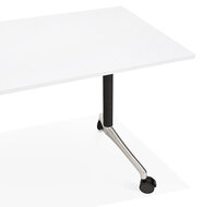 Bureau Flex 140x70cm wit met wielen inklapbaar