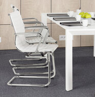 Bureaustoel Flores wit swingchair