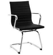 Bureaustoel Flores zwart swingchair