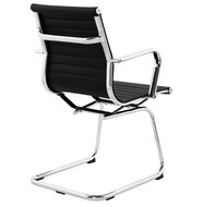 Bureaustoel Flores zwart swingchair