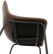 Counter chair Puls kunstleer bruin design kruk