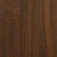 Wandrek Simon 2-Laags 60X21X51 Cm Hout Bruin Eikenkleur