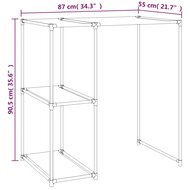 Opbergrek Voor Boven Wasmachine 87X55X90,5 Cm Ijzer Grijs