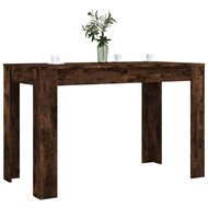 Eettafel Manny 120X60X76 Cm Hout Gerookt Eikenkleurig