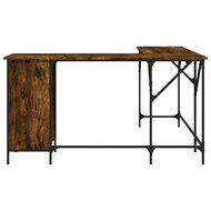 Bureau hoekbureau141X141X75 Cm Hout Gerookt Eikenkleurig