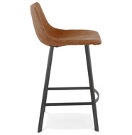 Counter chair barkruk Tobias stof bruin