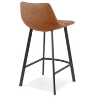 Counter chair barkruk Tobias stof bruin