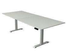 Kerkmann - Zit sta bureau Move-4 licht grijs 250x100cm elektrisch