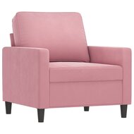 Fauteuil Cathy stof velvet roze