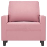 Fauteuil Cathy stof velvet roze