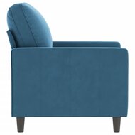 Fauteuil Cathy velvet Blauw