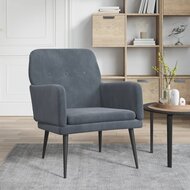 Fauteuil Florian stof velvet  Donkergrijs