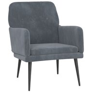 Fauteuil Florian stof velvet  Donkergrijs