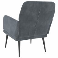 Fauteuil Florian stof velvet  Donkergrijs