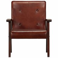 Fauteuil Ohio Echt Leer Bruin